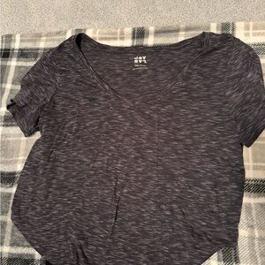 JoyLab Charcoal V-Neck Short Sleeve Tee